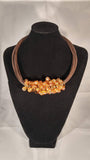 Crystal Beehive Pendant with Leather Necklace - item  #276