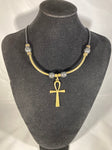 Antique Brass Ankh Set